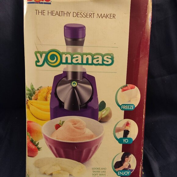 Yonanas Classic Soft-Serve Dessert Maker Complete Frozen Fruit Vegan (Purple) - Picture 5 of 6